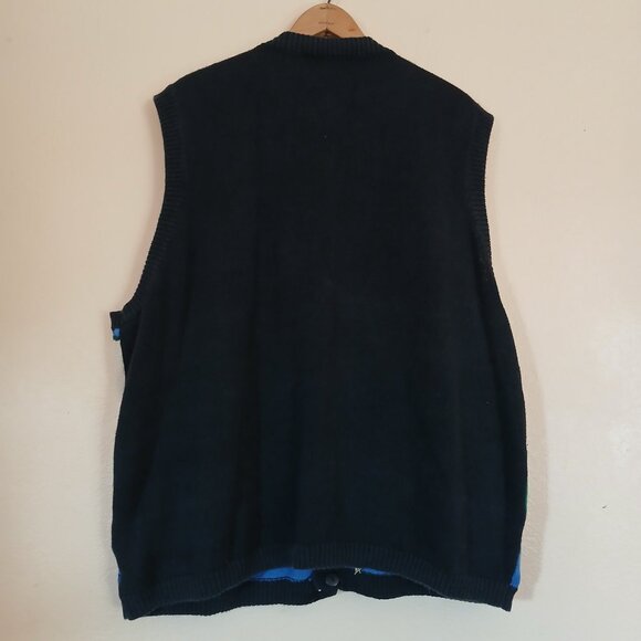 Vintage 90's Eagle's Eye Home Sweet Home Realtor Sweater Vest Women's 3X - Picture 4 of 8